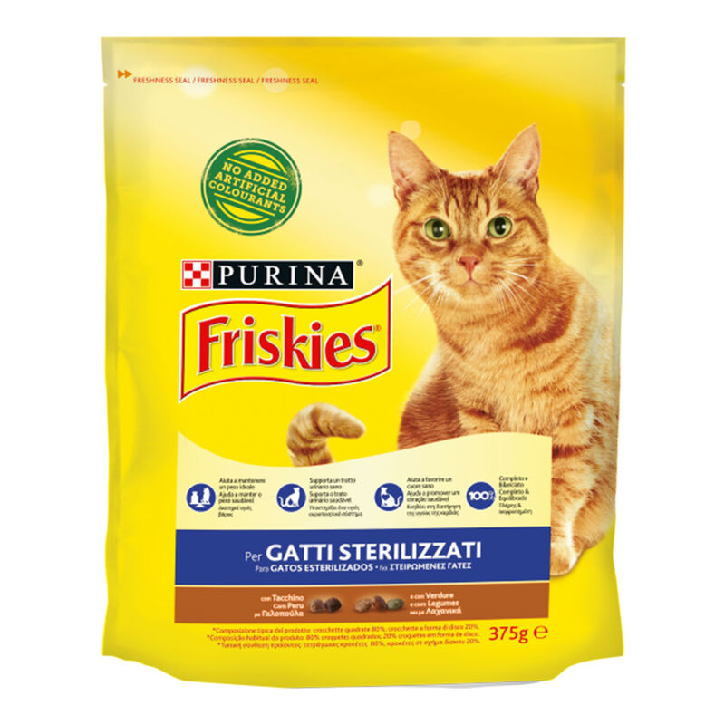 Friskies Cat Adult Sterilised Tacchino e Verdure 375 gr