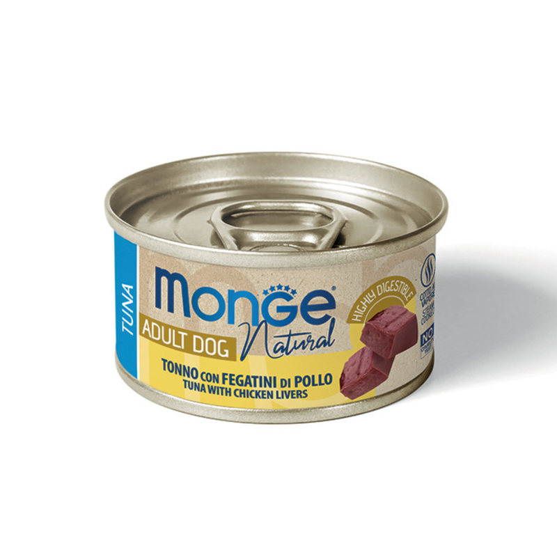 Monge Natural Dog Adult Tonnetto con fegatini di pollo 95gr