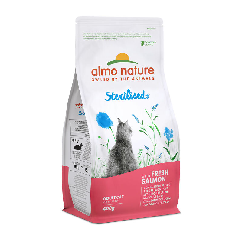 Almo Nature Holistic Sterilised Cat con Salmone Fresco 400 gr