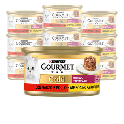 Gourmet Gold Intrecci di Gusto Cat Adult Pollo & Manzo 85 gr