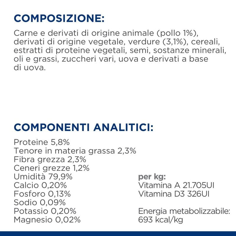 Hill's Prescription Diet Dog Metabolic Spezzatino Pollo e Verdure 354 gr