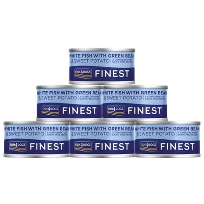 Fish4Dogs Finest Dog Pesce Bianco con Patata Dolce e Fagiolini 85 gr