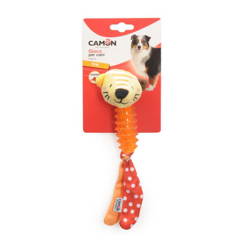 Camon Gioco Animaletti con squeaker in TPR per cani 15 cm