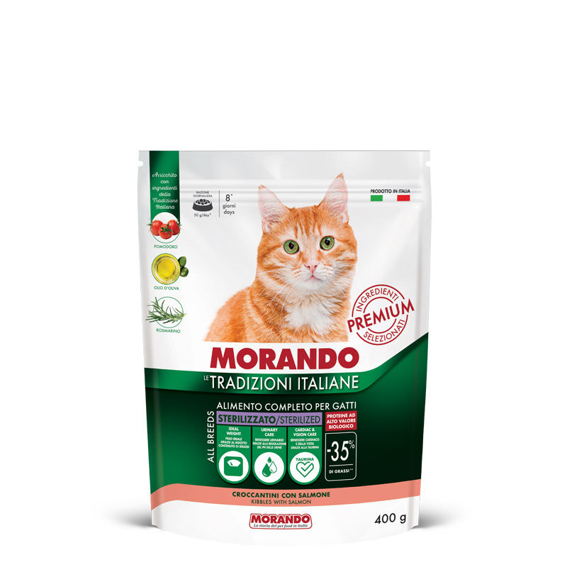 Morando Tradizioni Italiane Cat Adult Steril con Salmone 400gr