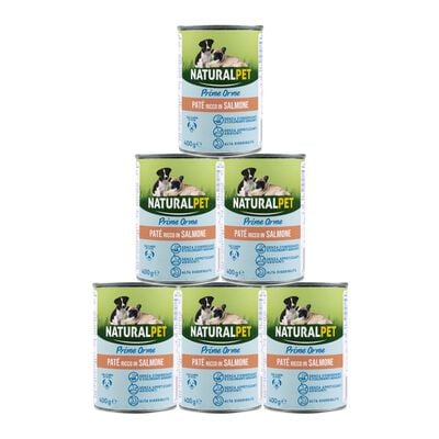 Naturalpet Prime Orme Puppy Pat&eacute; ricco in Salmone 400gr