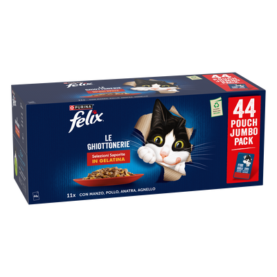 Felix Le Ghiottonerie Selezioni Saporite in gelatina 44x85 gr