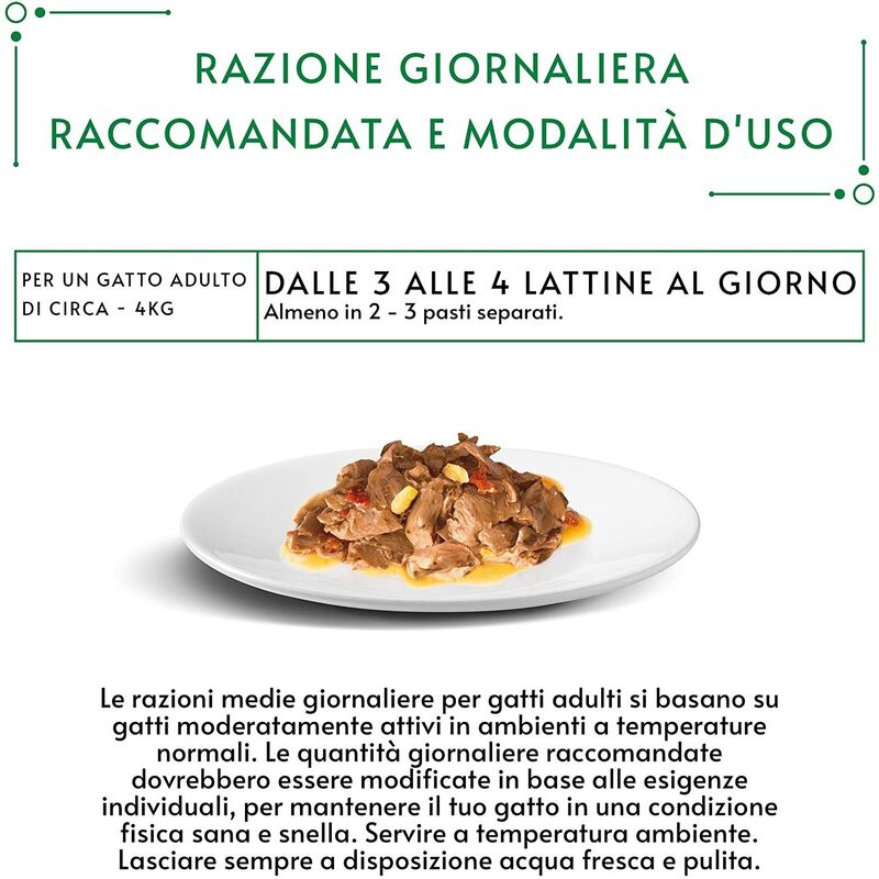 Gourmet Nature's Creations Cat Adult con Tacchino, spinaci e pastinaca 85 gr