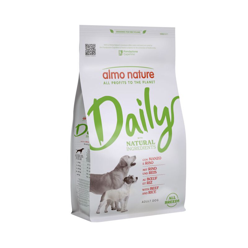 Almo nature Daily Dog Adult All breeds Manzo e Riso 1,2 kg