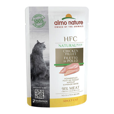 Almo Nature HFC Pollo 55g - Alimento per gatti con carne di alta qualità