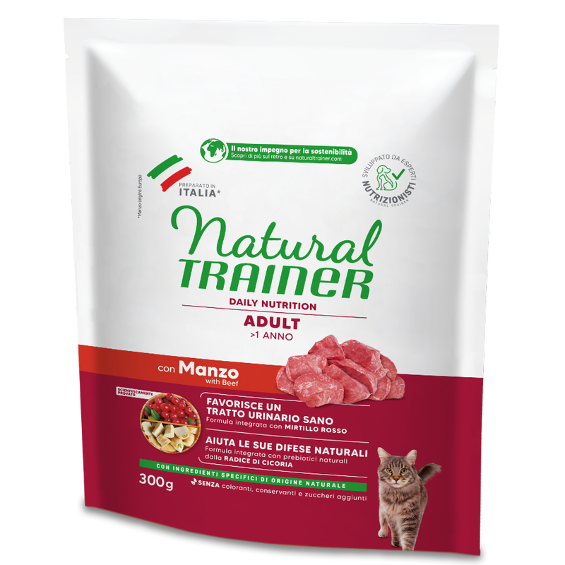Natural Trainer Cat Adult Manzo 300gr
