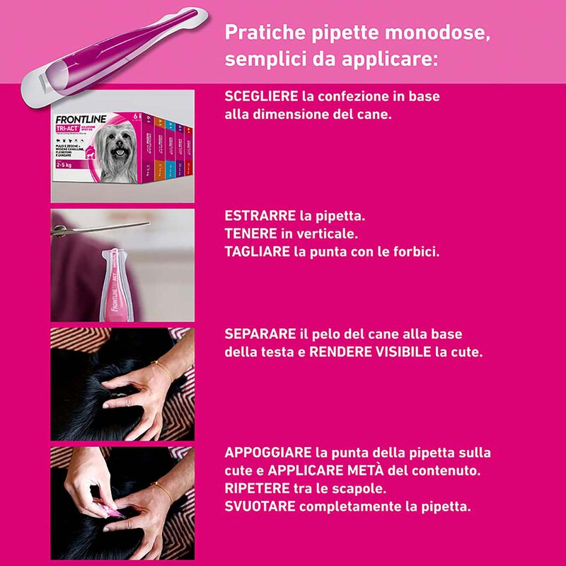 Frontline Tri-act antiparassitario cani 10-20 kg - 6 pipette