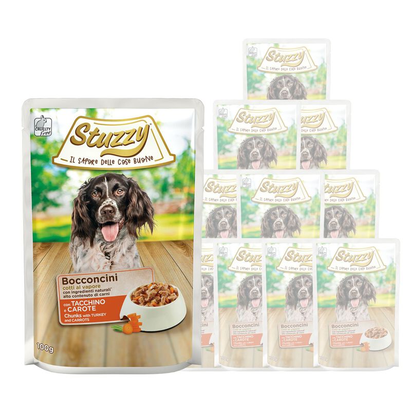 Stuzzy Dog Bocconcini con Tacchino e Carote 100 gr