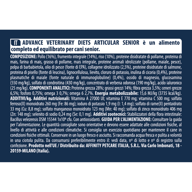 Advance Veterinary Diet Dog Articular 12 kg