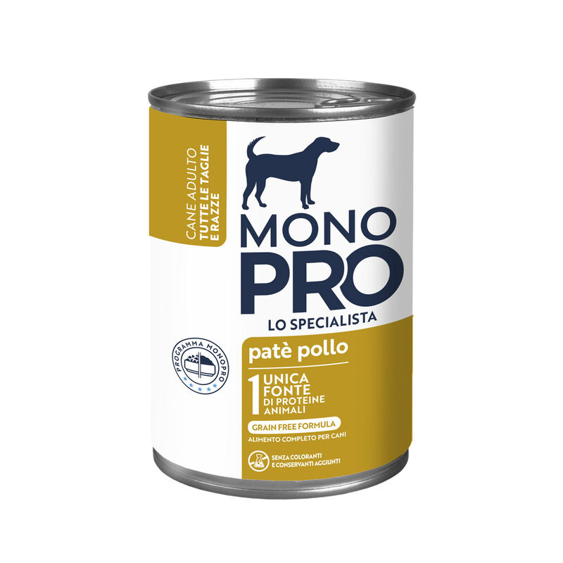 Monopro Dog Adult All Breeds Patè Pollo 400 gr