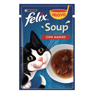 Felix Soup Cat Adult Manzo 48 gr