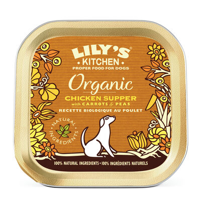 Lily's Kitchen Dog Adult Organic Chicken Supper, Pollo 150 gr