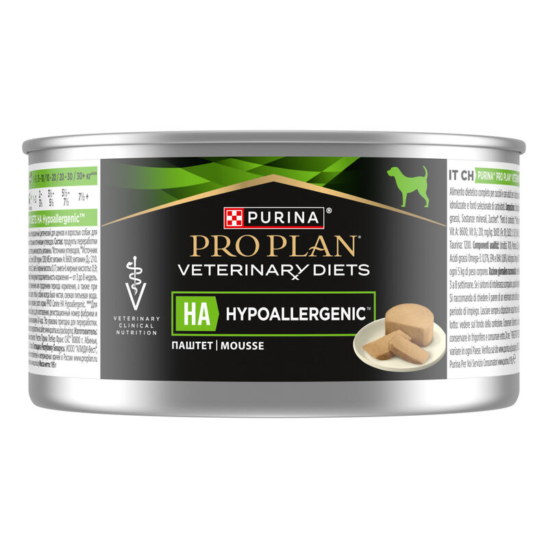 Purina Pro Plan Veterinary Diets Dog HA Hypoallergenic Mousse 195 gr