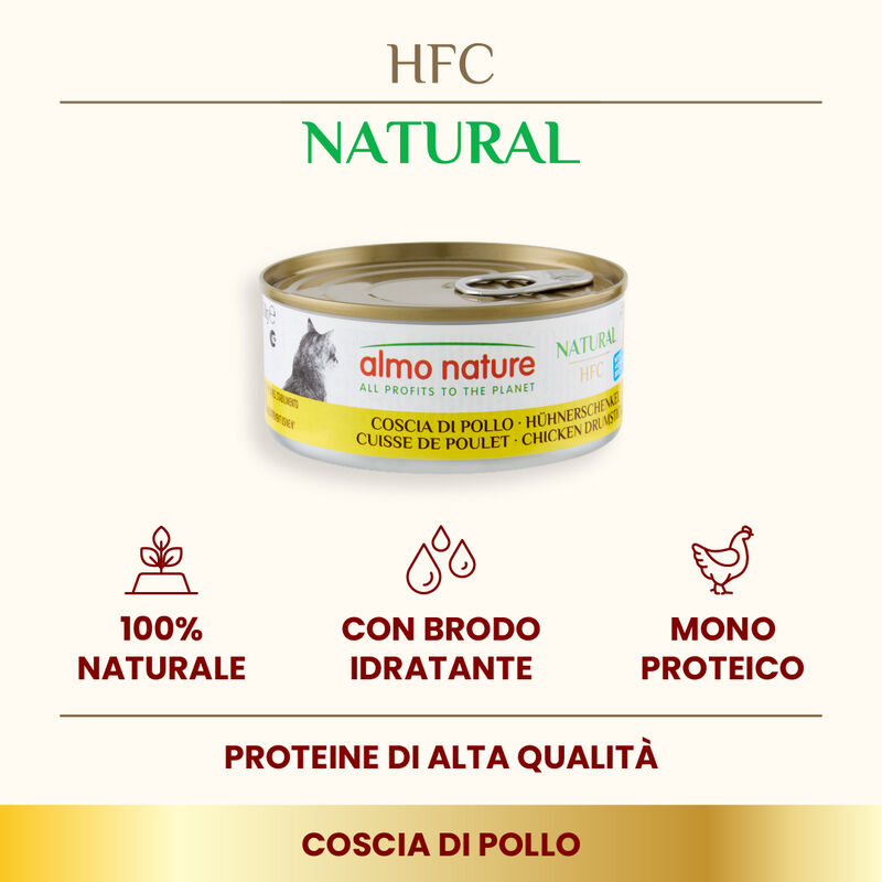 Almo Nature Cat HFC Coscia di Pollo 150gr