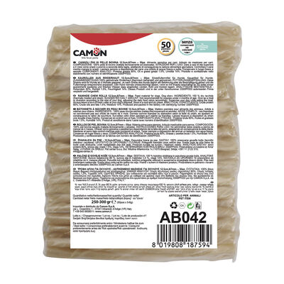 Camon Osso Bovino Cannoli Fini 6/ 7mm x 12,5 cm  50 pz