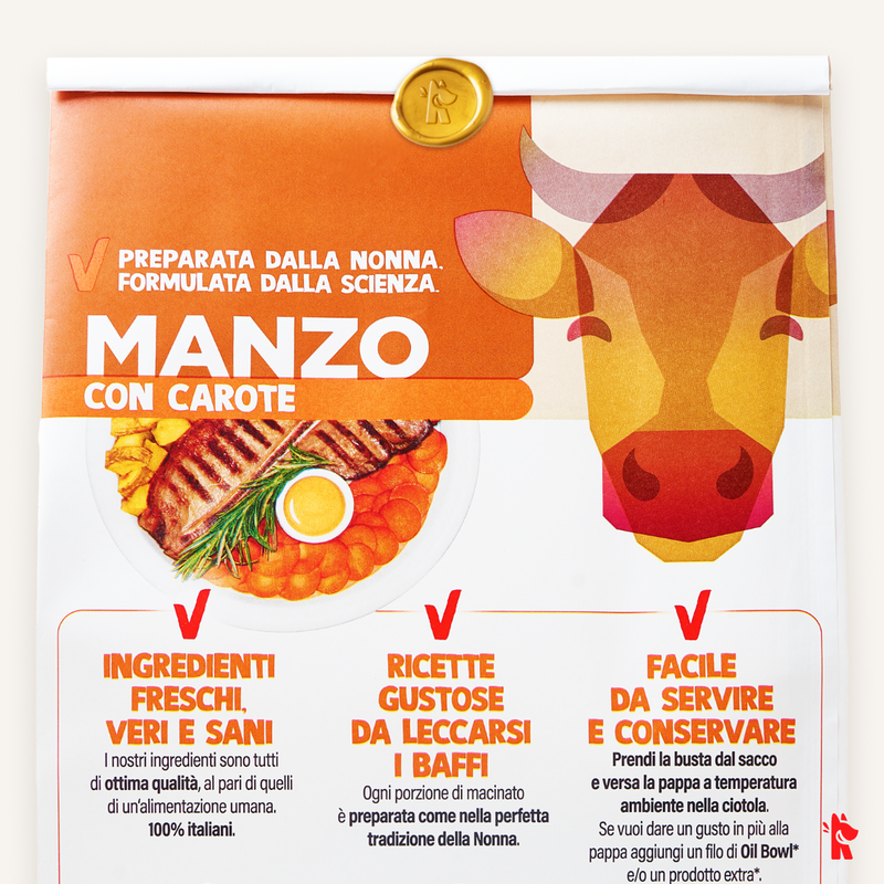 Real Bowl Dog Grain Free Manzo 700 gr
