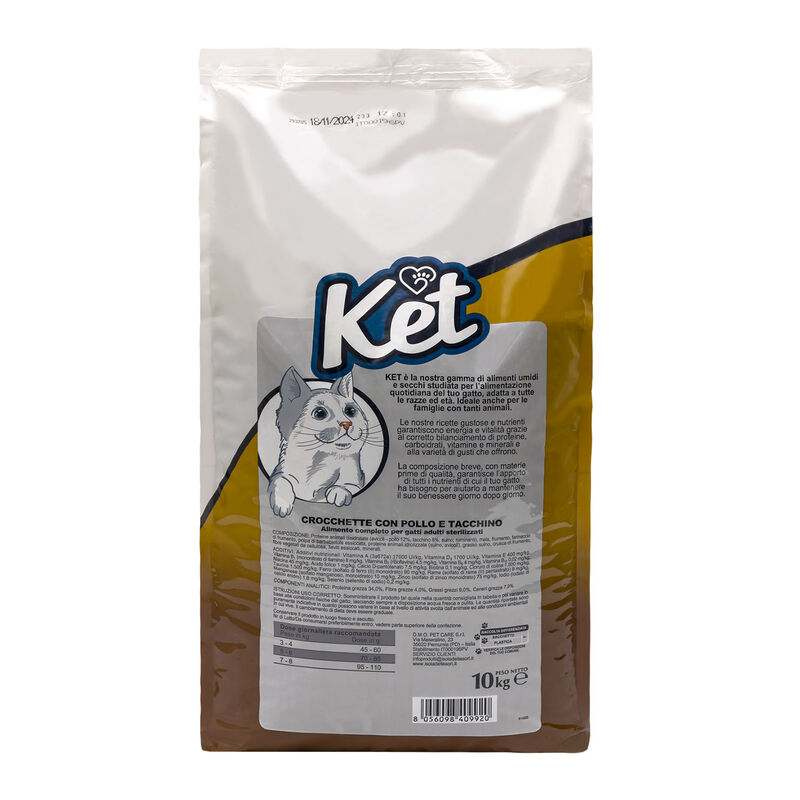 Ket Adult Sterililised Pollo e Tacchino 10 kg