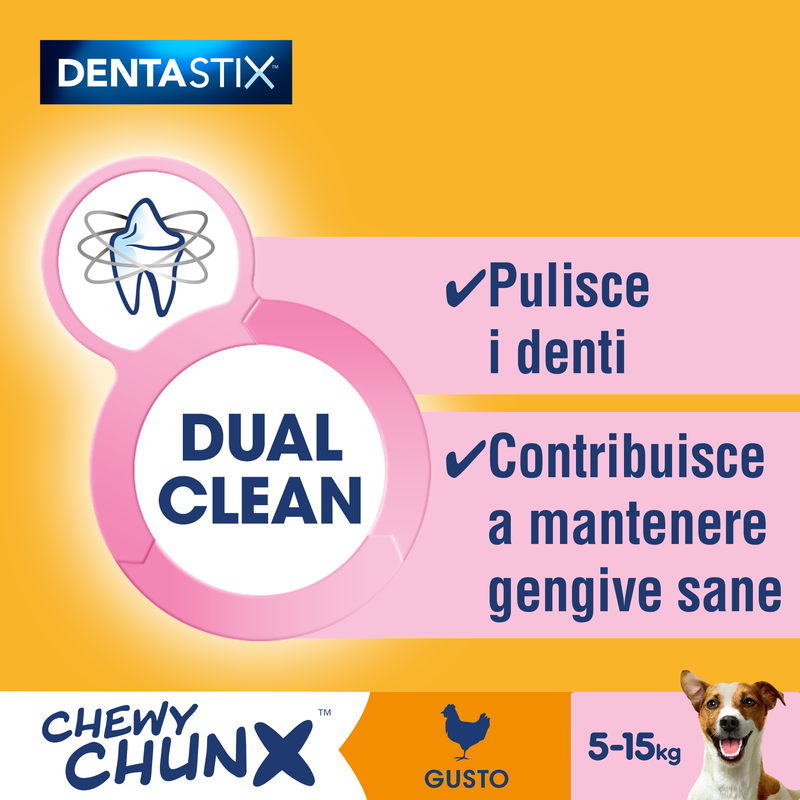 Pedigree Dog Chewy Chunx Mini al Pollo 68grx5pz