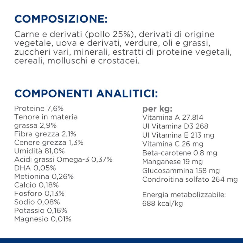 Hill's Prescription Diet Alimento umido per gatti adulti con Pollo 12 pz