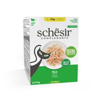 Schesir Cat Pollo e Prosciutto Jelly 6x70 gr
