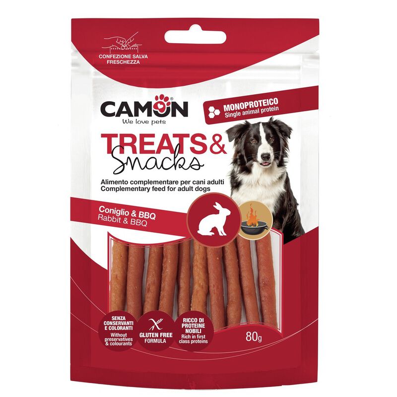 Camon Dog Strips affumicati di coniglio 80 gr