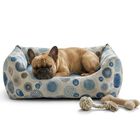 Leo Pet Cuccia per cani Rodi Blue Circles 60 x 70 cm