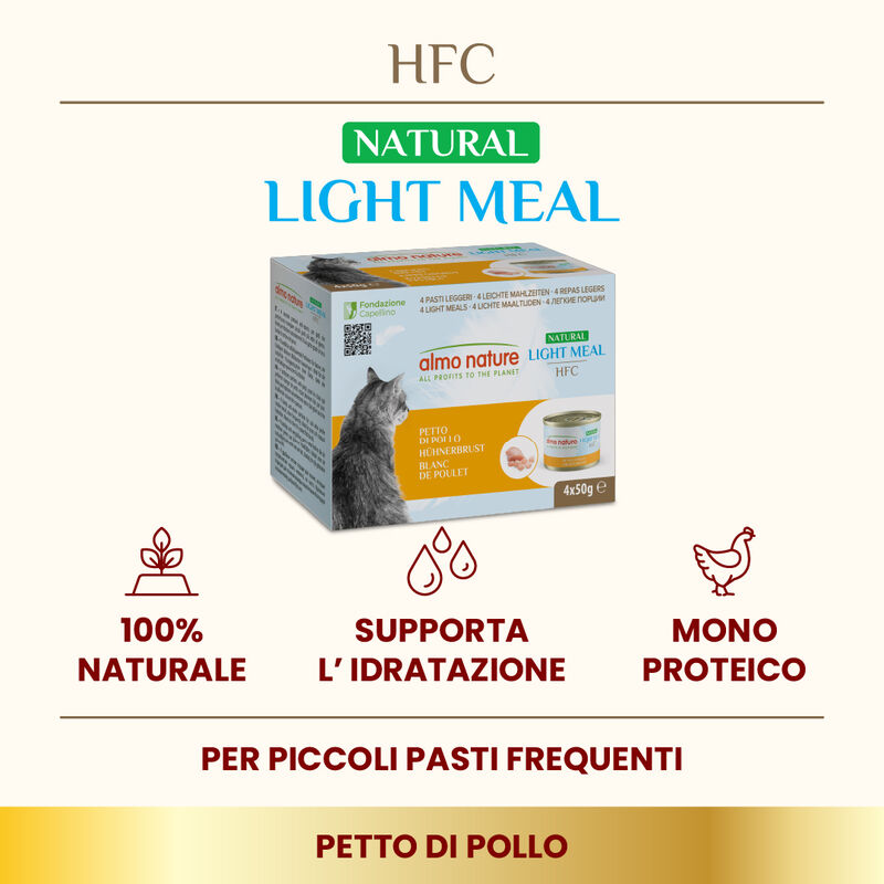 Almo Nature HFC Light Meal Petto di Pollo 4x50 gr