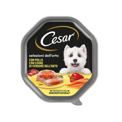Cesar Dog Selezioni dell'Orto Patè con Gustoso Pollo e Cuore di Verdure 150 gr