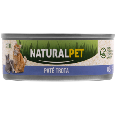 Naturalpet Cat Sterilised Paté alla trota 85gr
