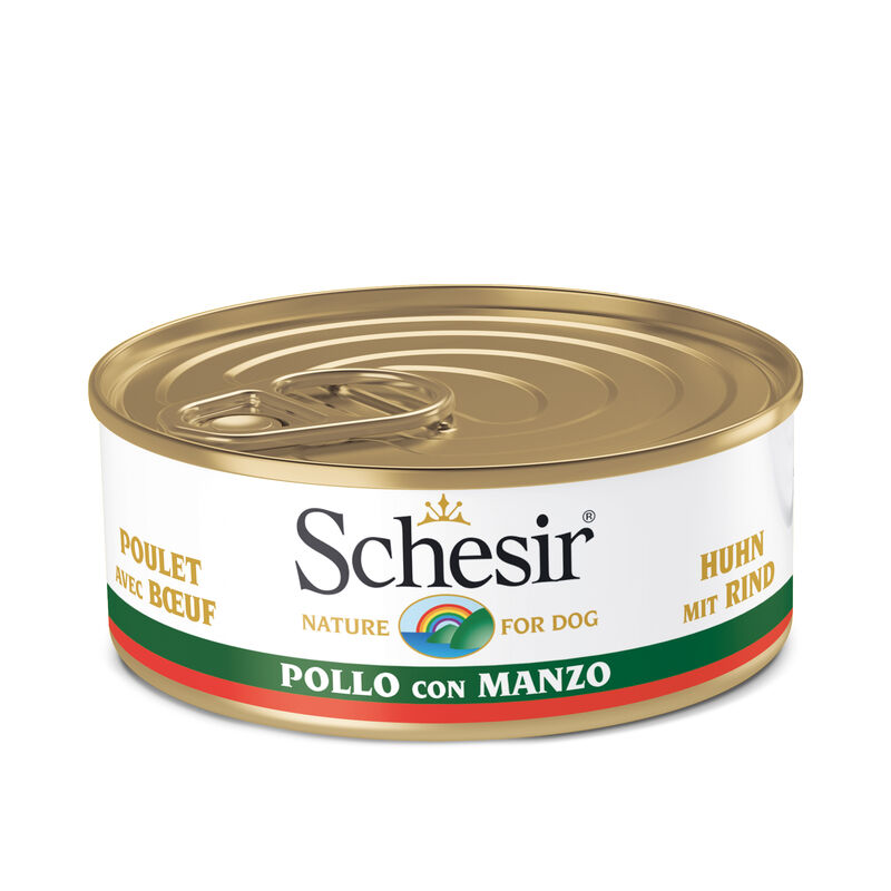 Schesir Dog Pollo con Manzo 150 gr