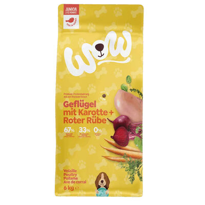 Wow Puppy Pollame con carote e barbabietola rossa 6kg - Scad. Novembre 25