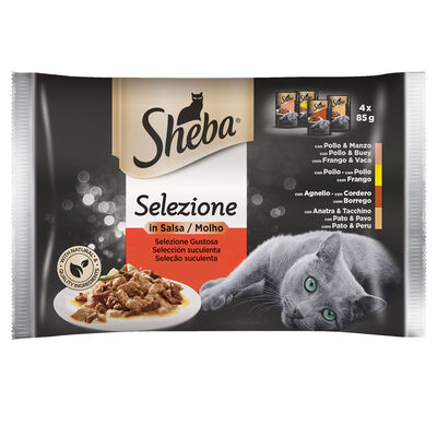 Sheba Cat Selezione con Carne 4 x 85 gr