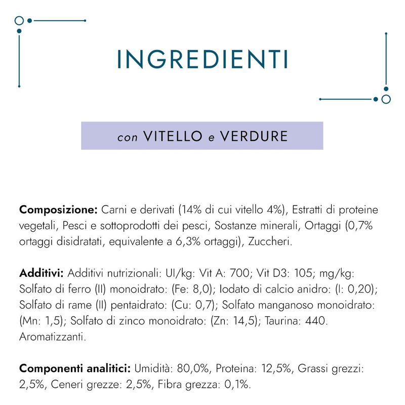 Gourmet Perle Cat Adult Filettini in Salsa con Vitello e Verdure 85 gr