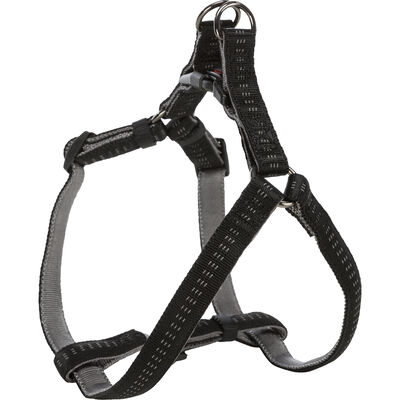 Trixie Pettorina Elegance Easy per Cani M Nero/Grigio