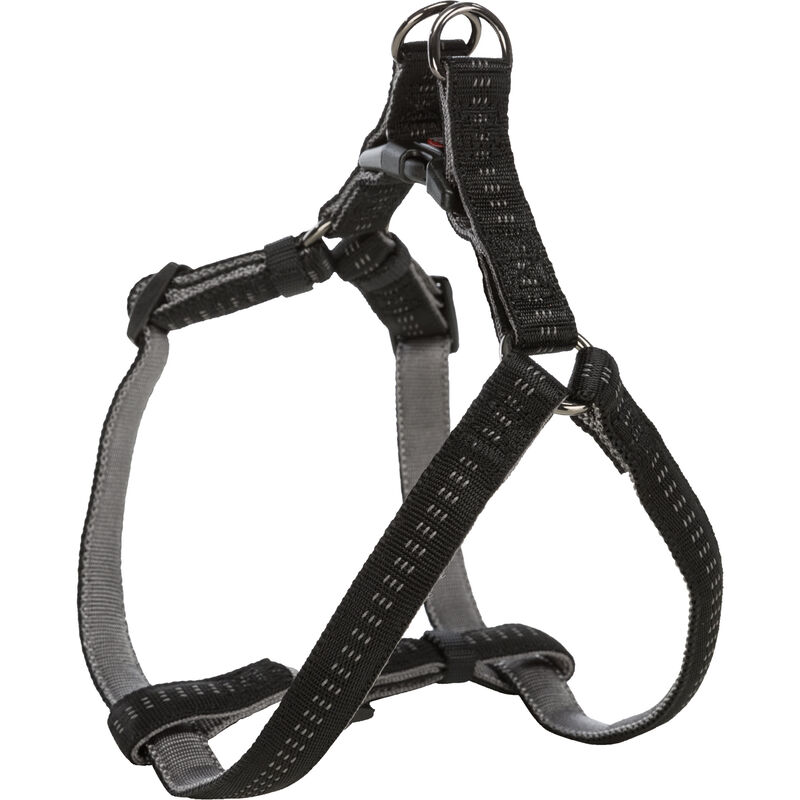Trixie Pettorina Elegance Easy per Cani M Nero/Grigio