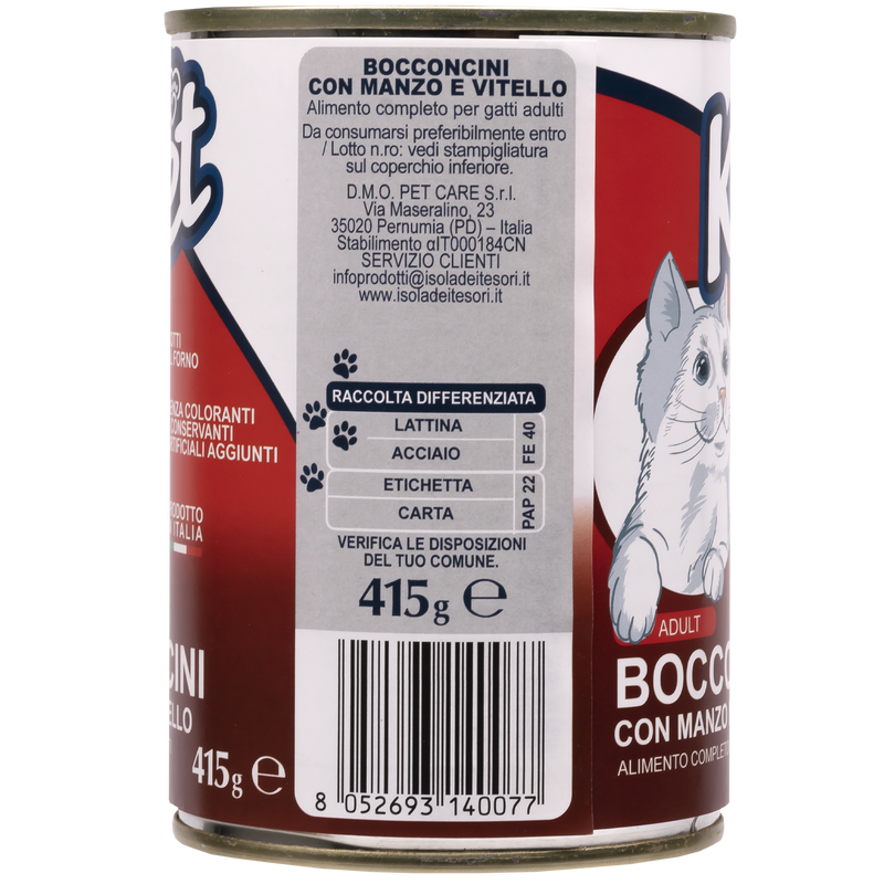 Ket Adult All breeds Bocconcini Manzo e Vitello 415 gr