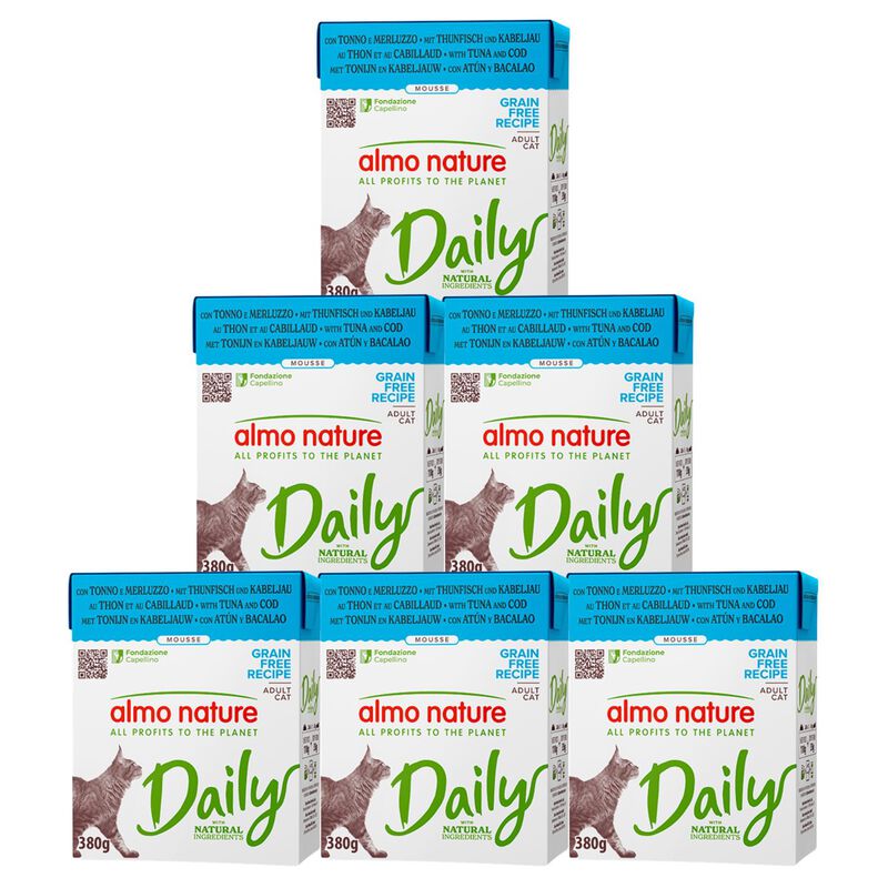 Almo Nature Daily Cat Adult con Tonno e merluzzo 380gr
