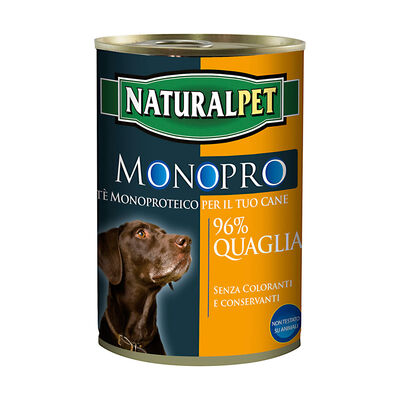 Naturalpet Dog Paté Monopro Quaglia 400 gr