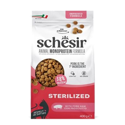 Schesir Monoprotein Cat Sterilized Prosciutto 300 gr +100 gr OMAGGIO
