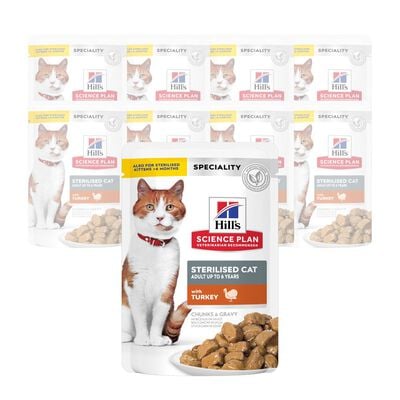 Hill's Science Plan Cat Adult Sterilised con Tacchino 85 gr