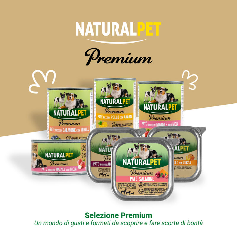 Naturalpet Premium Dog Adult Pat&eacute; ricco in Pollo con ananas 150gr