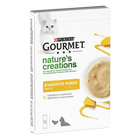 Gourmet Nature's Creations Snack per gatti Exquisite Puree Pollo e Zucca 5x10 gr