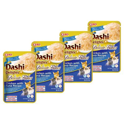 Ciao Dashi Delights Delicati Fiocchi di Pollo e Tonno in brodo Dashi 40 gr
