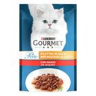 Gourmet Perle Cat Adult Filettini in Salsa con Manzo 85 gr