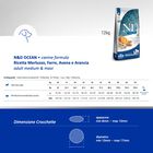 Farmina N&D Ocean Dog Adult Medium & Maxi Merluzzo, Farro, Avena e Arancia 12 kg