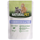 Naturalpet Cat Adult Bocconcini in salsa con Trota 85gr